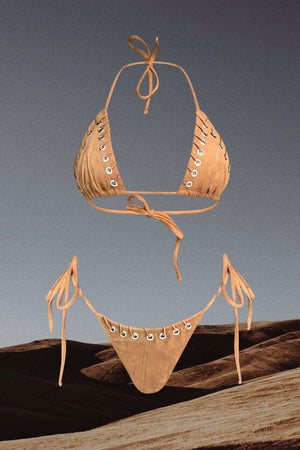
                  
                    Diana' Brown Suede Bikini
                  
                