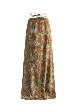 
                  
                    Zoya' Zebra Maxi Skirt
                  
                