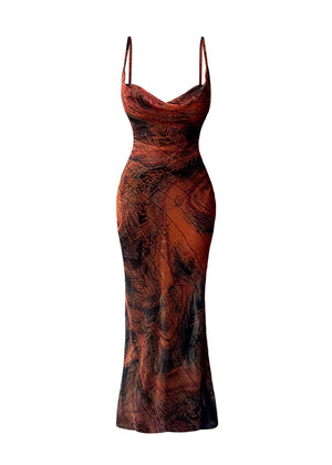 
                  
                    Gaia’ Dress Burnt Orange
                  
                